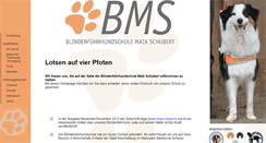 Desktop Screenshot of blindenfuehrhundschule.com