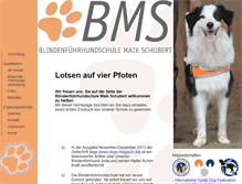 Tablet Screenshot of blindenfuehrhundschule.com